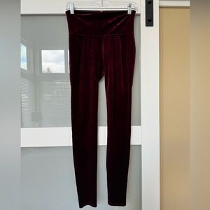 NWOT Spanx Burgundy Leggings